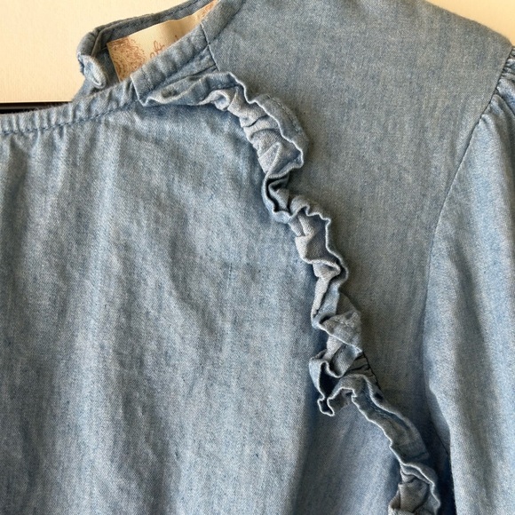 Altar’d State Denim Blouse - Picture 2 of 3